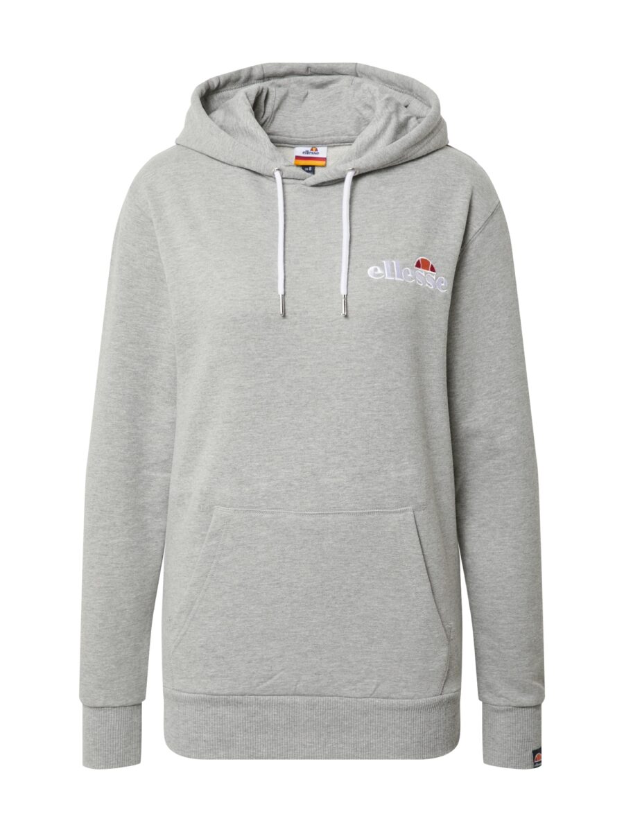 ELLESSE Tréning póló 'Noreo'  szürke melír / homár / rubinvörös / fehér