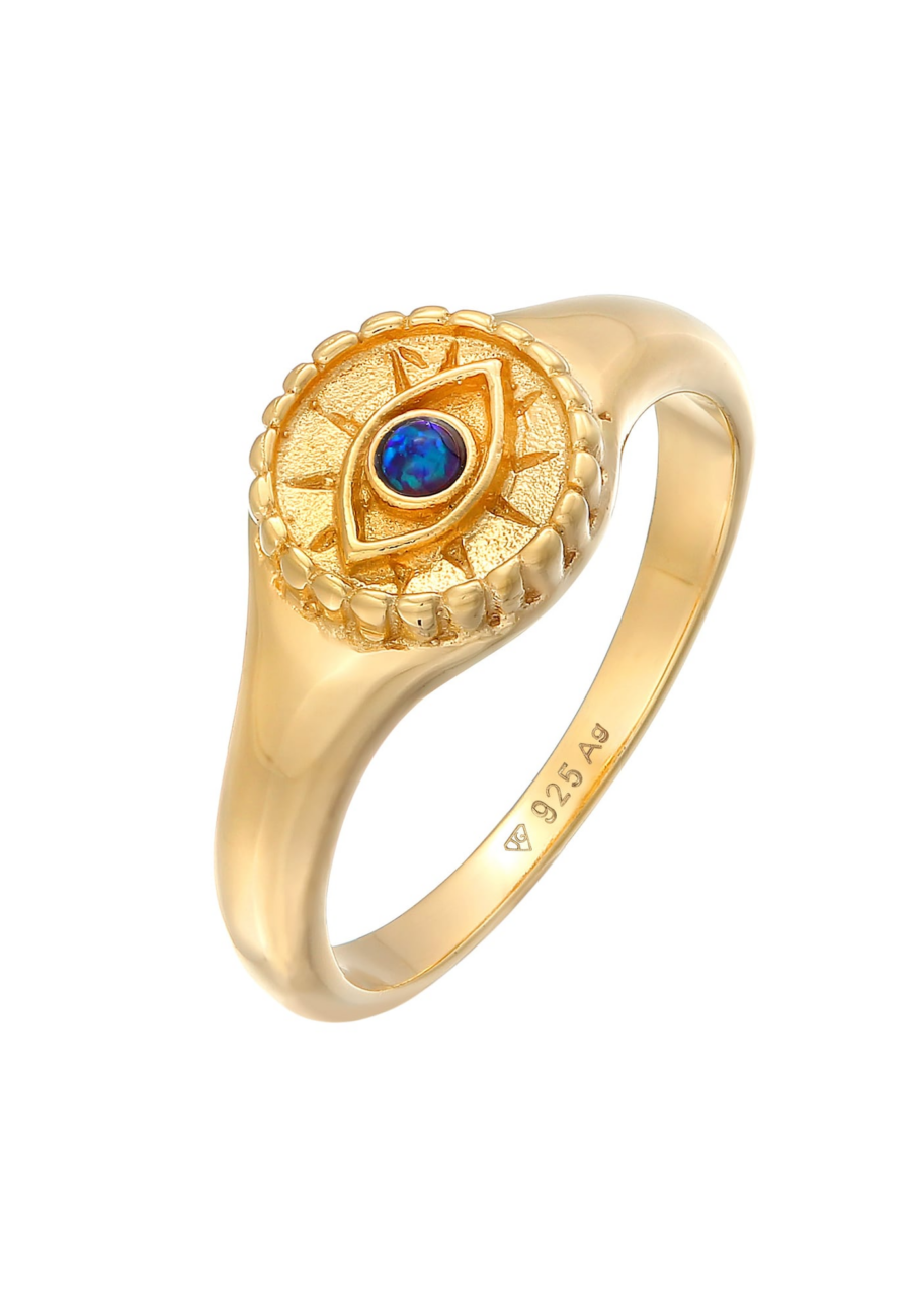 ELLI Gyűrűk 'Evil Eye'  kék / arany-Hungary
