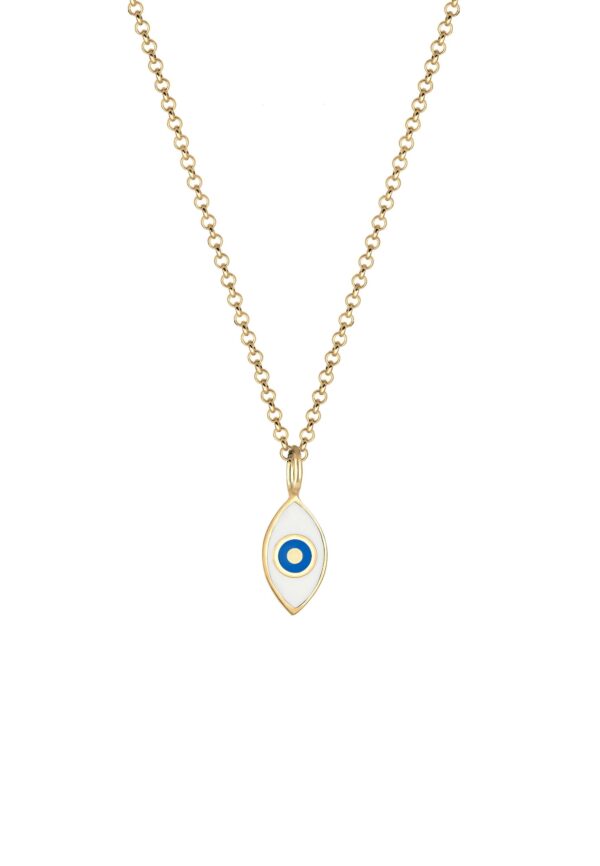 ELLI Lánc 'Evil Eye'  kék / arany / fehér