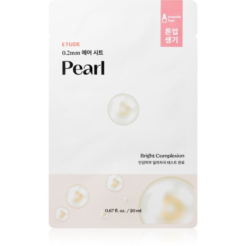 ETUDE 0.2 Therapy Air Mask Pearl fehérítő gézmaszk revitalizáló hatású 20 ml-Ár