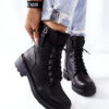 EVENTO Magas csizma Workers with Sliders Black Maisa