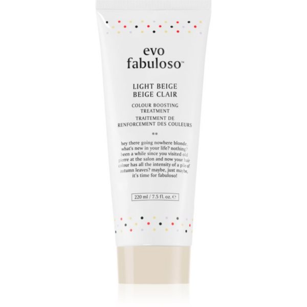 EVO Fabuloso Colour Boosting Treatment kondicionáló a hajszín élénkítéséért árnyalat Light Beige 220 ml-Ár