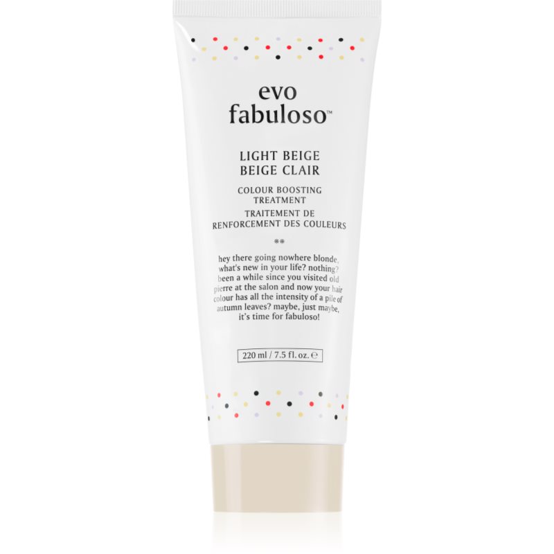 EVO Fabuloso Colour Boosting Treatment kondicionáló a hajszín élénkítéséért árnyalat Light Beige 220 ml-Ár