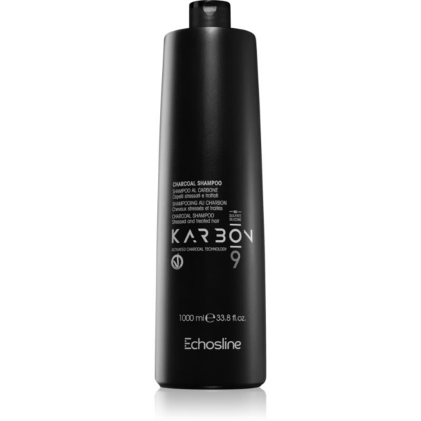 Echosline CHARCOAL Karbon 9 sampon aktív faszénnel sérült