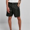 Eco-friendly denim Bermuda shorts black washed