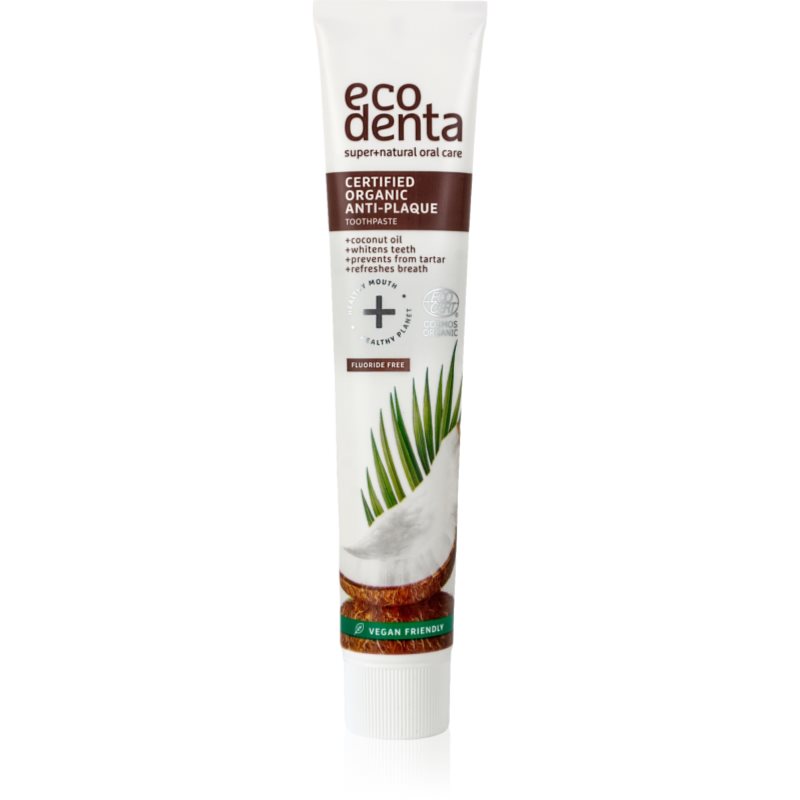Ecodenta Certified Organic Anti-plaque fogkrém a foglepedék ellen és az egészséges ínyért kókuszolajjal 75 ml-Ár