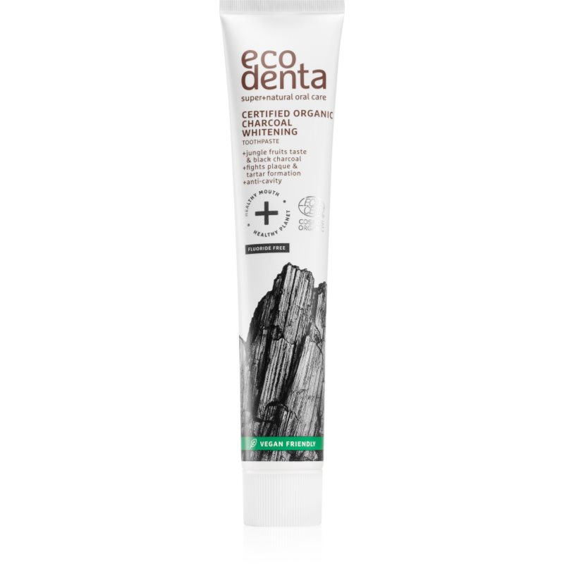 Ecodenta Certified Organic Charcoal whitening fehérítő fogkrém aktív szénnel 75 ml-Ár