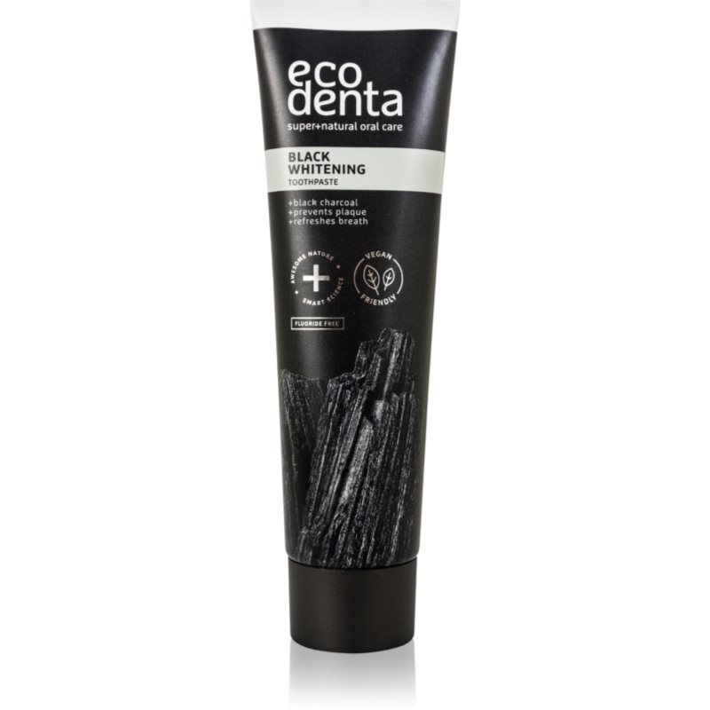 Ecodenta Expert Black Whitening fekete fogfehérítő fogkrém fluoridmentes 100 ml-Eredeti