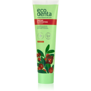 Ecodenta Green Tartar Eliminating felpezsdítő fogkrém fogkő ellen fluoriddal íz Cranberry 100 ml-Eredeti