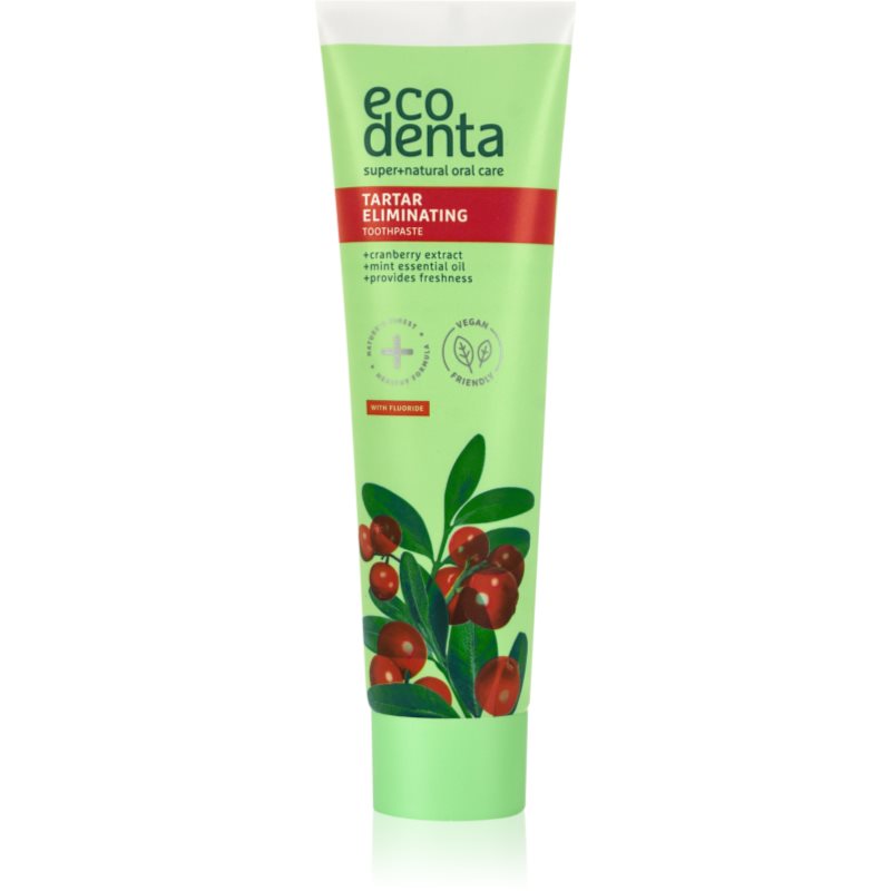 Ecodenta Green Tartar Eliminating felpezsdítő fogkrém fogkő ellen fluoriddal íz Cranberry 100 ml-Eredeti