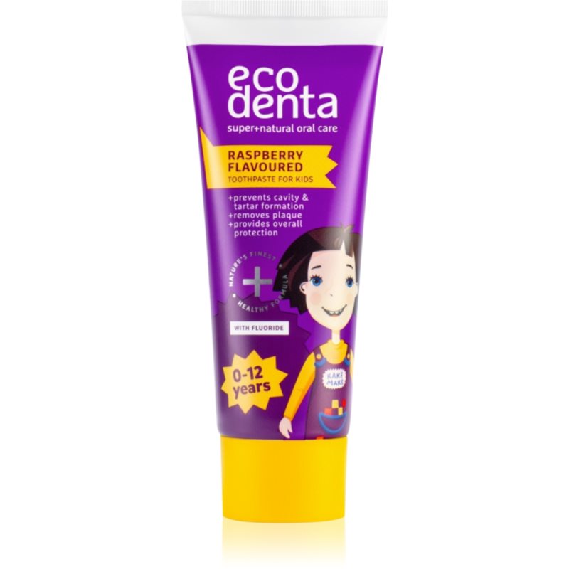 Ecodenta Super + természetes fogkrém gyermekeknek íz Raspberry 75 ml-Ár