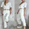 Ecru cargo pants By o la la