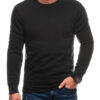 Edoti BASIC men's uniform round neck sweatshirt - black