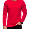 Edoti BASIC men's uniform round neck sweatshirt - red