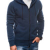 Edoti BASIC men's unzipped sweatshirt with hood - navy blue