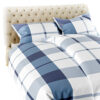 Edoti Checked flannel bedding A774