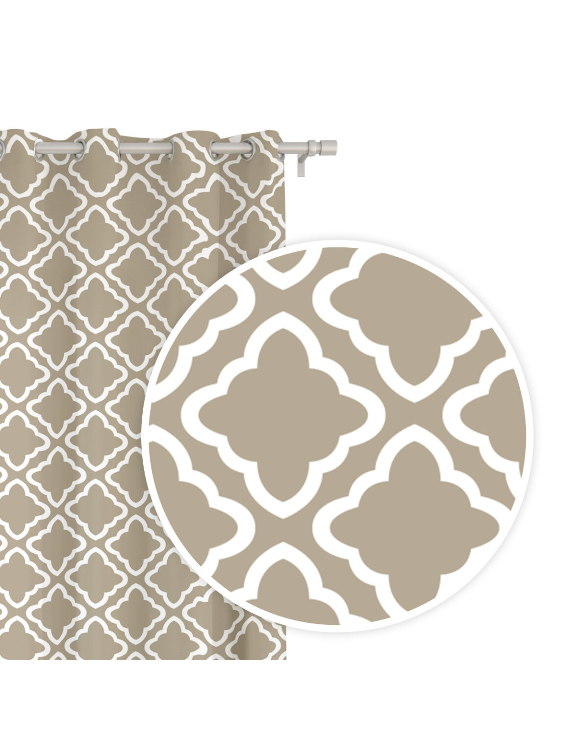 Edoti Clover curtain 140x250