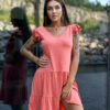 Edoti Dress with frills on shoulders