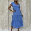 Edoti Frill maxi dress