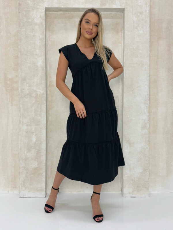 Edoti Frill maxi dress