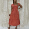 Edoti Frill maxi dress - DL