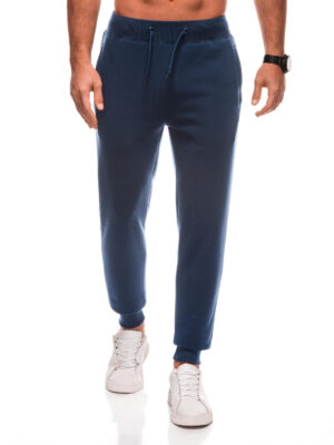 Edoti Men's BASIC uniform jogger sweatpants - navy blue Edoti Men's BASIC uniform jogger sweatpants - navy blue