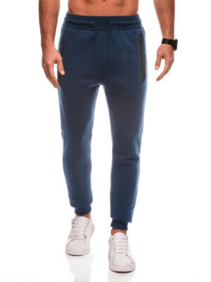 Edoti Men's BASIC uniform sweatpants - navy blue V-5 EM-PABS Edoti Men's BASIC uniform sweatpants - navy blue V-5 EM-PABS