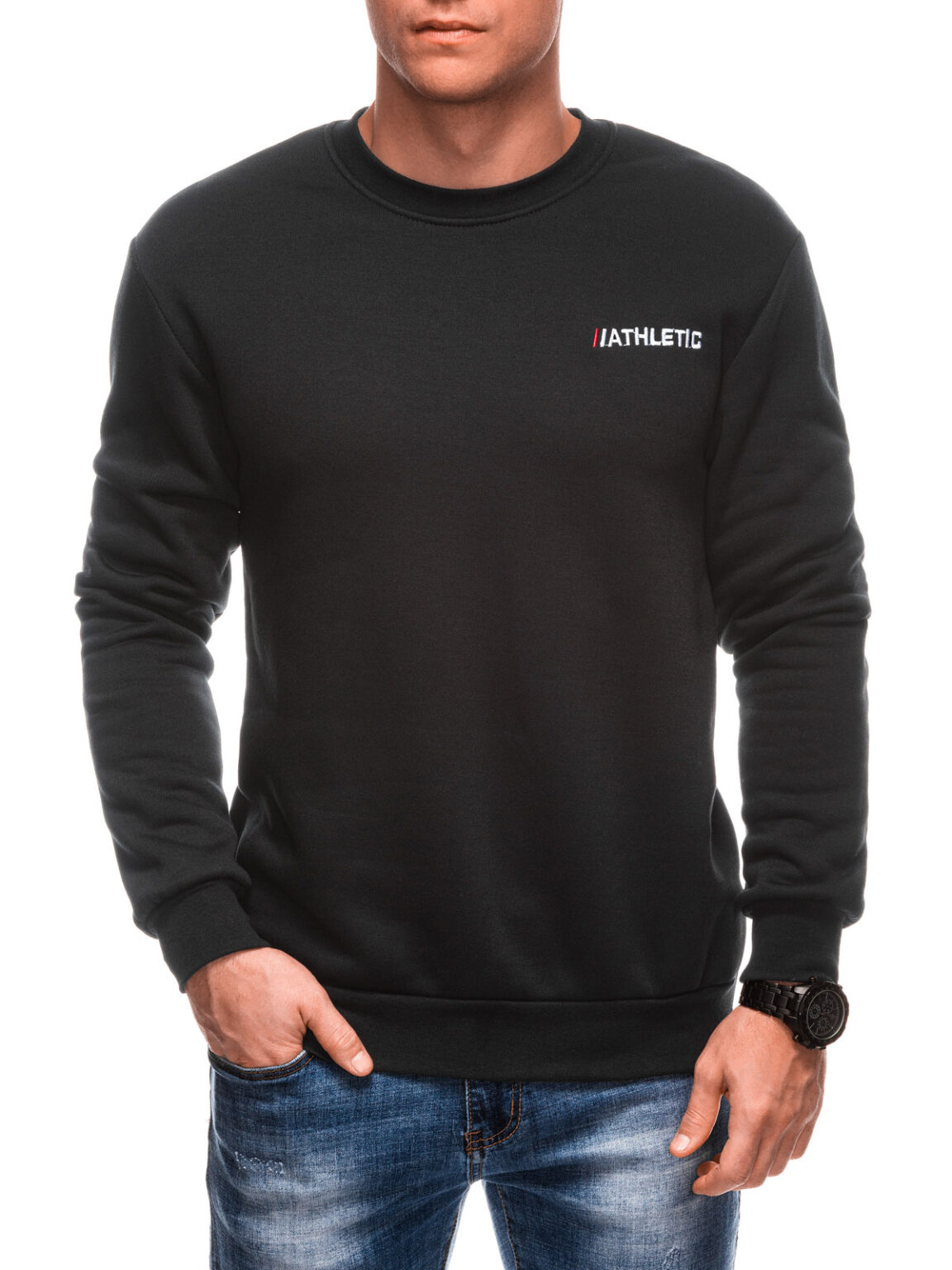 Edoti Men's hoodless sweatshirt