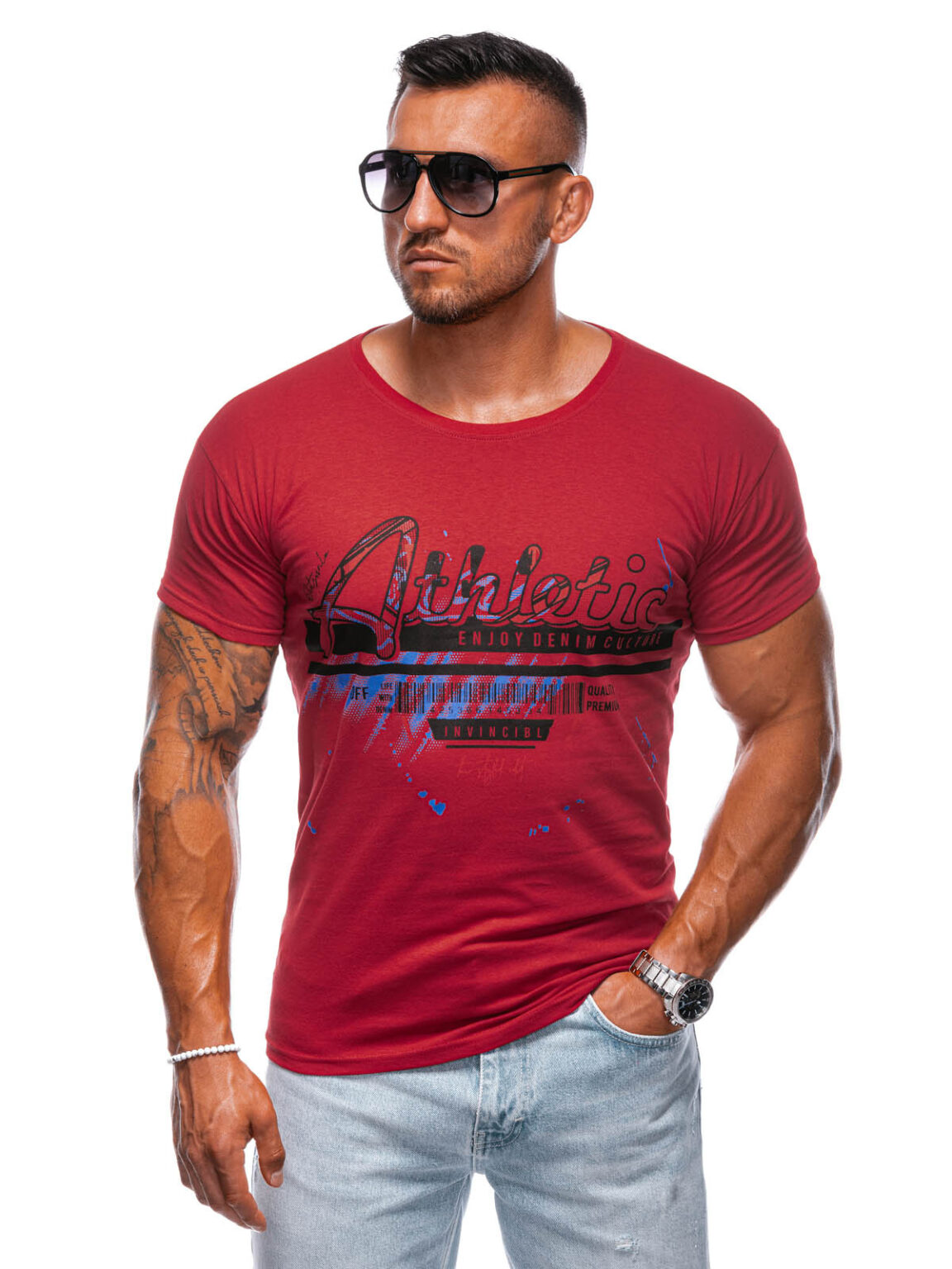 Edoti Men's printed t-shirt
