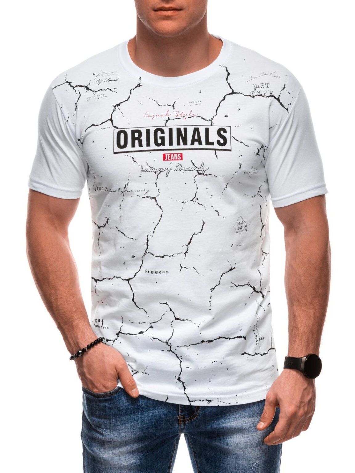Edoti Men's printed t-shirt