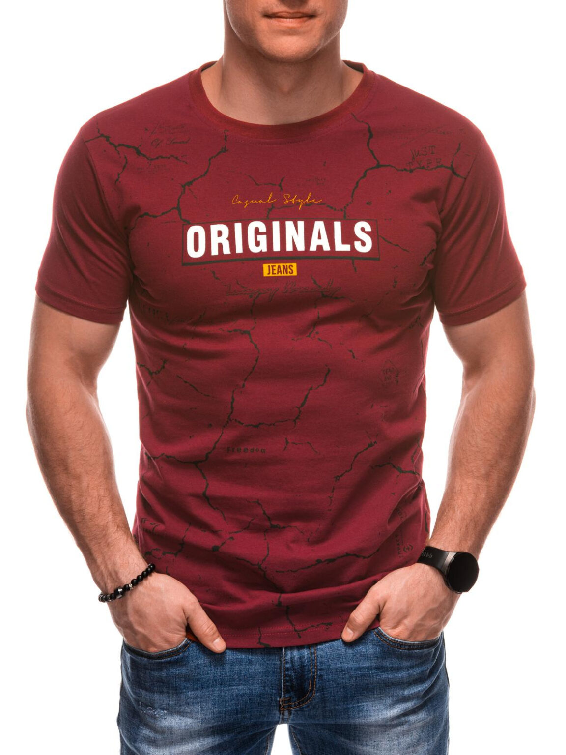 Edoti Men's printed t-shirt