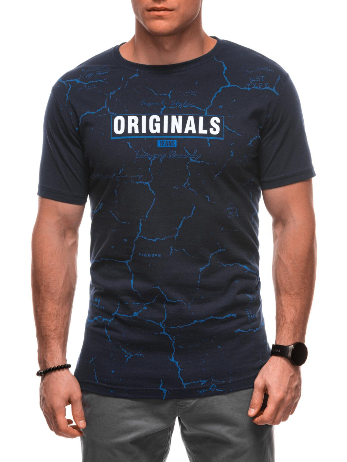Edoti Men's printed t-shirt