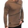 Edoti Men's sweatshirt with decorative zippers OM-SSNZ-22FW-005