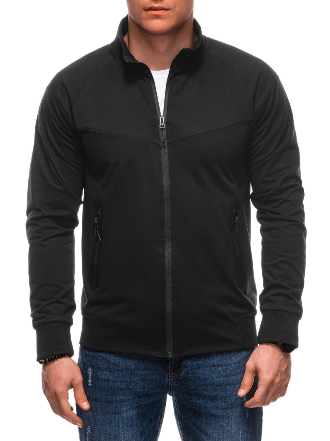Edoti Men's unbuttoned sweatshirt