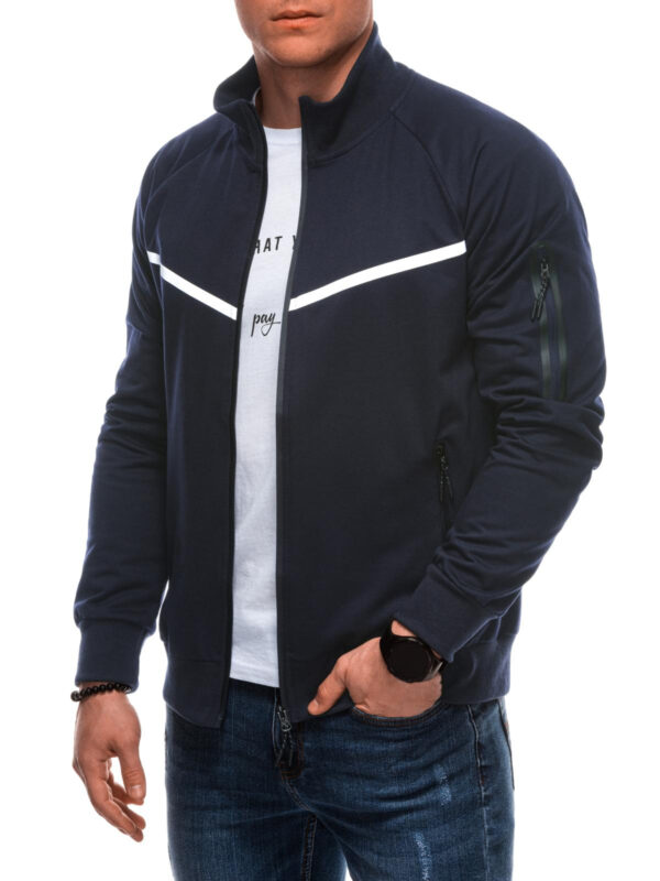 Edoti Men's unbuttoned sweatshirt