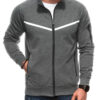 Edoti Men's unbuttoned sweatshirt