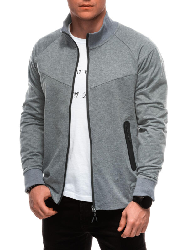 Edoti Men's unbuttoned sweatshirt