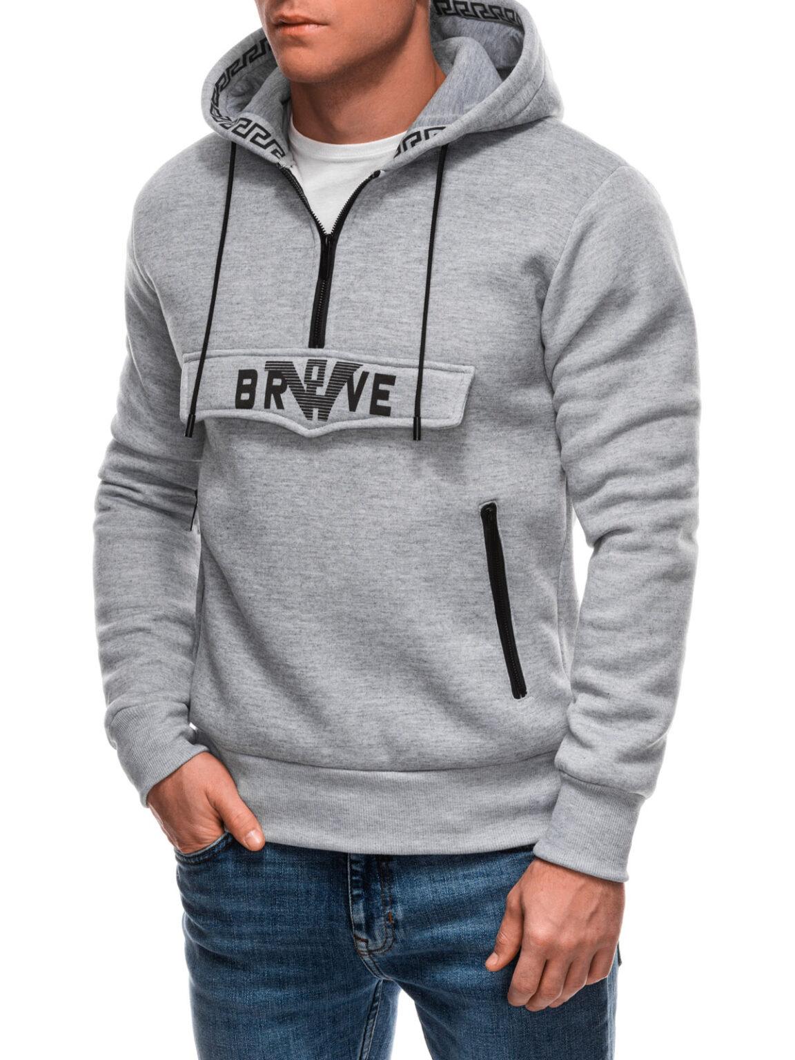 Edoti Men's zip-up sweatshirt