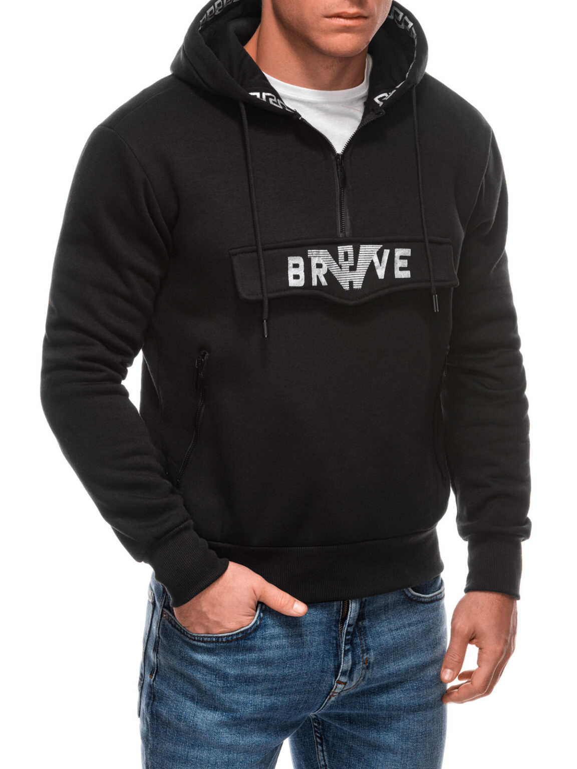 Edoti Men's zip-up sweatshirt