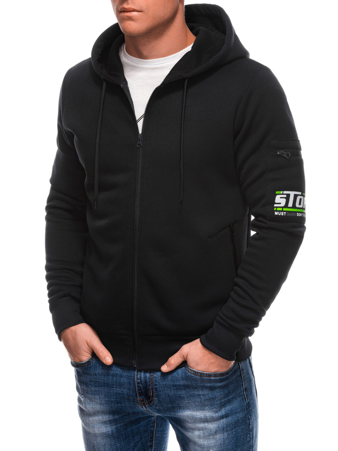 Edoti Men's zip-up sweatshirt