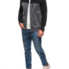 Edoti Men's zipped sweatshirt