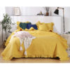 Edoti Quilted bedspread Ruffy