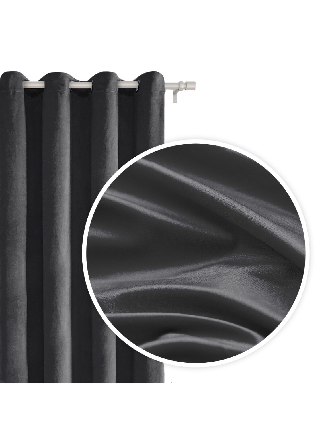 Edoti Velor curtain Velvet 140x250