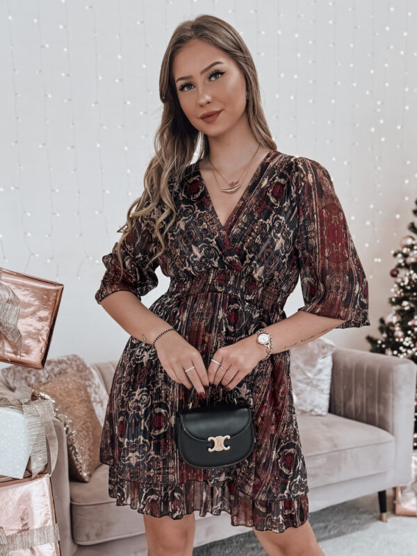 Egy méret VELVETIA ruha gesztenyebarna Dstreet