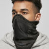 Elastic neck gaiter in black