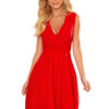 Elegant dress with a neckline and Numoco pleats