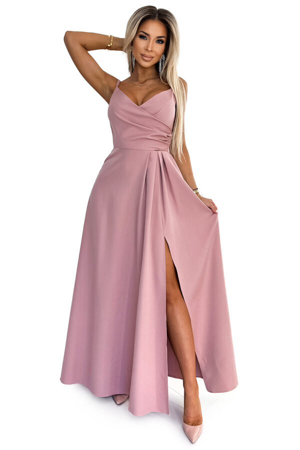 Elegant long maxi dress with straps Numoco