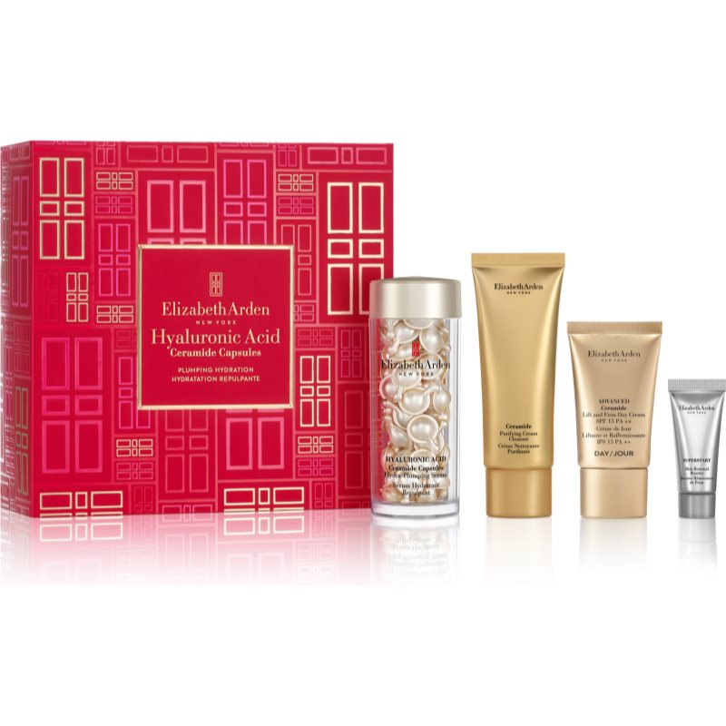 Elizabeth Arden Hyaluronic Acid Ceramide Capsules Hydra-Plumping Serum ajándékszett hölgyeknek