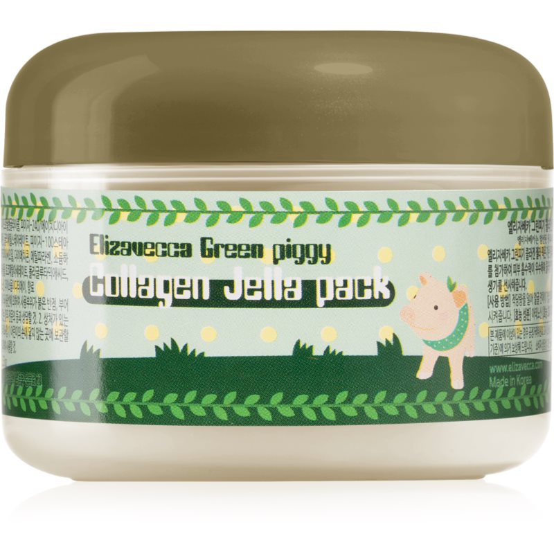 Elizavecca Green Piggy Collagen Jella Pack feszesítő kollagén maszk intenzív helyreállító és bőrfeszesítő 100 ml-Ár