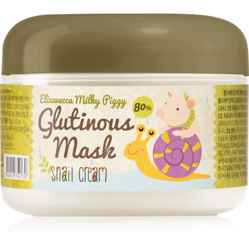 Elizavecca Milky Piggy Glutinous Mask 80% Snail Cream intenzíven hidratáló és tápláló maszk csigakivonattal 100 g-Ár
